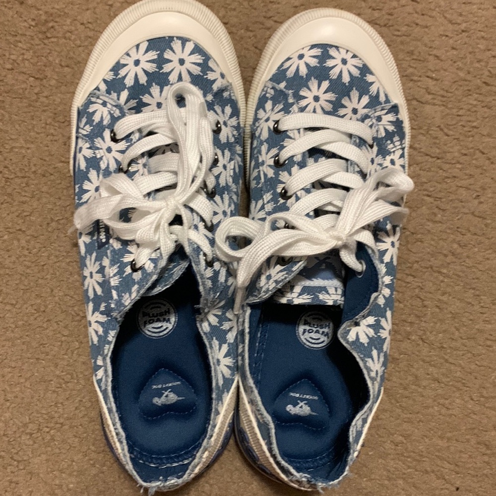 Rocket dogs. Blue and white